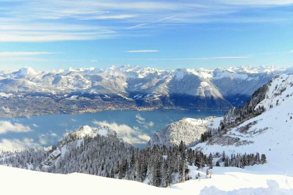 Duplex En Station Vue Sur Lac Leman Thollon-les-Memises Exterior photo